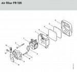 Stihl FR 125 SEA Backpack Brushcutters Spare Parts